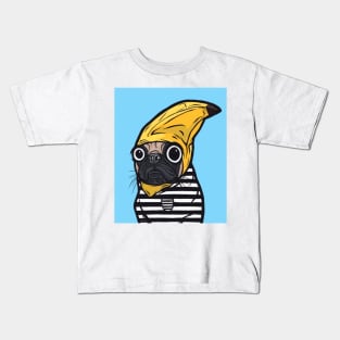 Banana Pug Kids T-Shirt